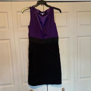 Purple and Black Stretch Dress